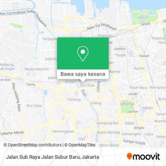 Peta Jalan Sub Raya Jalan Subur Baru