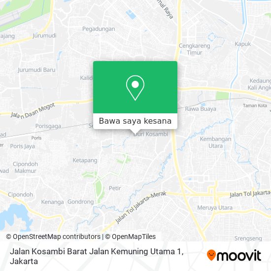 Peta Jalan Kosambi Barat Jalan Kemuning Utama 1