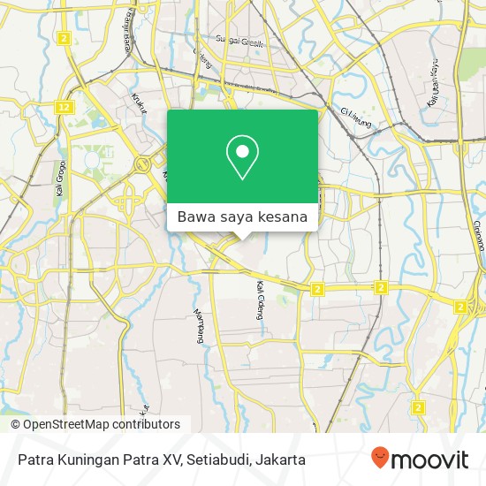 Peta Patra Kuningan Patra XV, Setiabudi