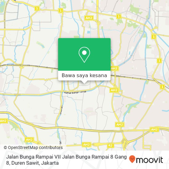 Peta Jalan Bunga Rampai VII Jalan Bunga Rampai 8 Gang 8, Duren Sawit