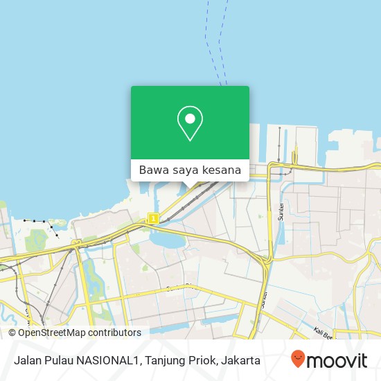 Peta Jalan Pulau NASIONAL1, Tanjung Priok