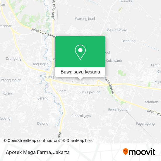 Peta Apotek Mega Farma, Jalan Trip Jamaksari