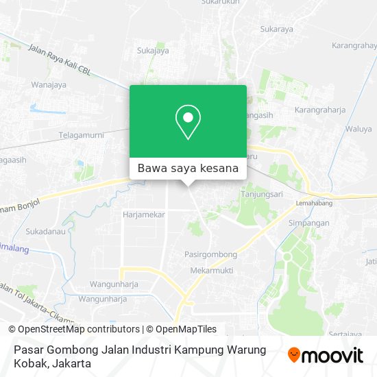 Peta Pasar Gombong Jalan Industri Kampung Warung Kobak