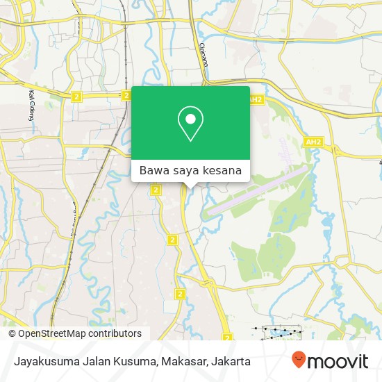 Peta Jayakusuma Jalan Kusuma, Makasar
