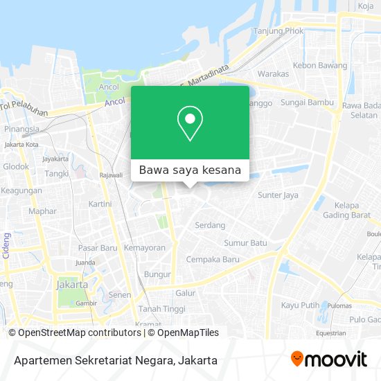 Peta Apartemen Sekretariat Negara