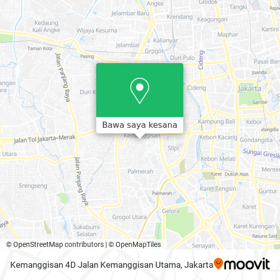 Peta Kemanggisan 4D Jalan Kemanggisan Utama