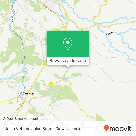 Peta Jalan Veteran Jalan Bogor, Ciawi