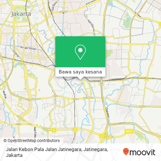 Peta Jalan Kebon Pala Jalan Jatinegara, Jatinegara