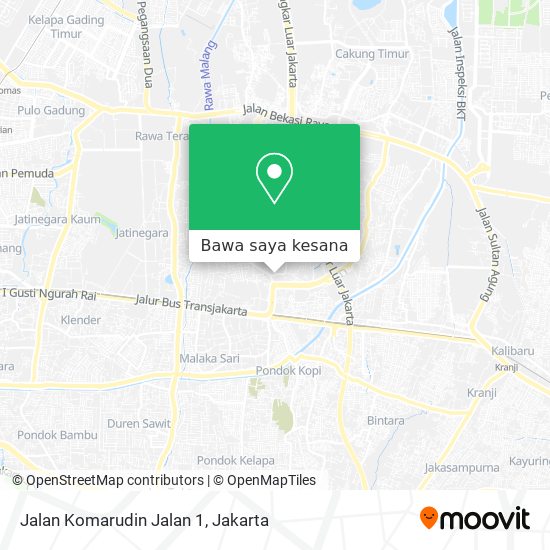 Peta Jalan Komarudin Jalan 1