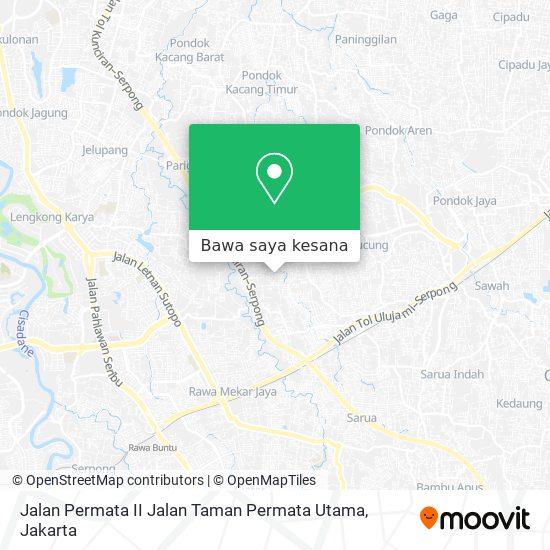Peta Jalan Permata II Jalan Taman Permata Utama