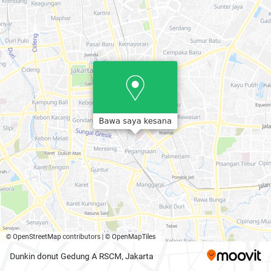 Peta Dunkin donut Gedung A RSCM