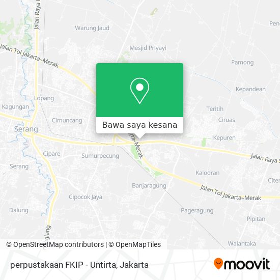 Peta perpustakaan FKIP - Untirta