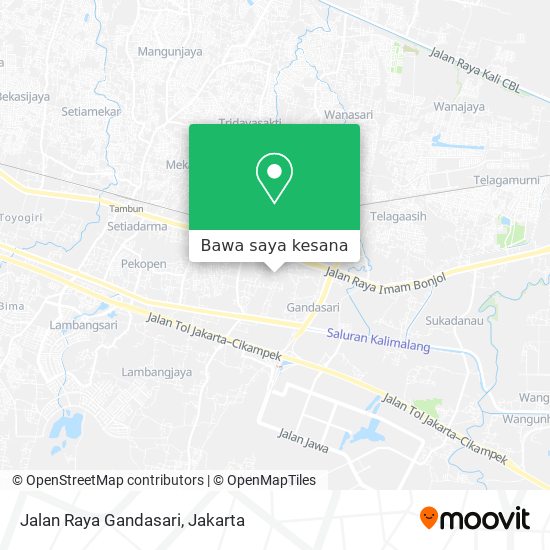 Peta Jalan Raya Gandasari