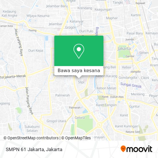 Peta SMPN 61 Jakarta