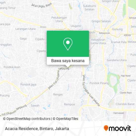 Peta Acacia Residence, Bintaro