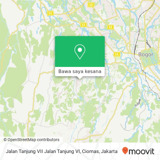 Peta Jalan Tanjung VII Jalan Tanjung VI, Ciomas