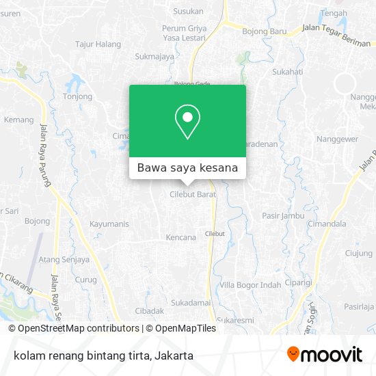 Peta kolam renang bintang tirta