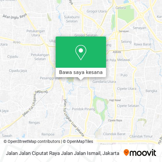 Peta Jalan Jalan Ciputat Raya Jalan Jalan Ismail