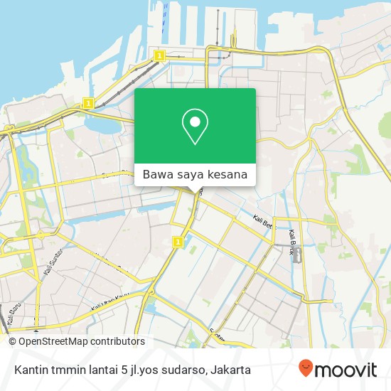 Peta Kantin tmmin lantai 5 jl.yos sudarso