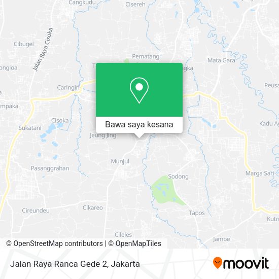 Peta Jalan Raya Ranca Gede 2