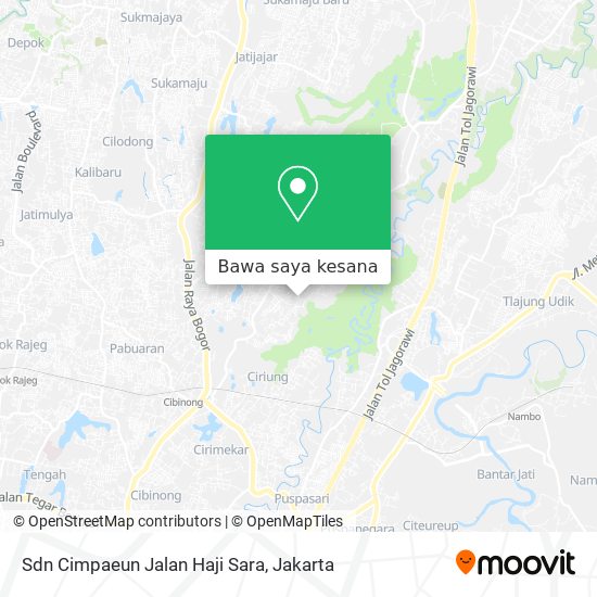 Peta Sdn Cimpaeun Jalan Haji Sara