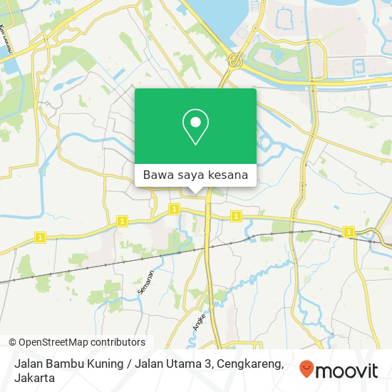 Peta Jalan Bambu Kuning / Jalan Utama 3, Cengkareng