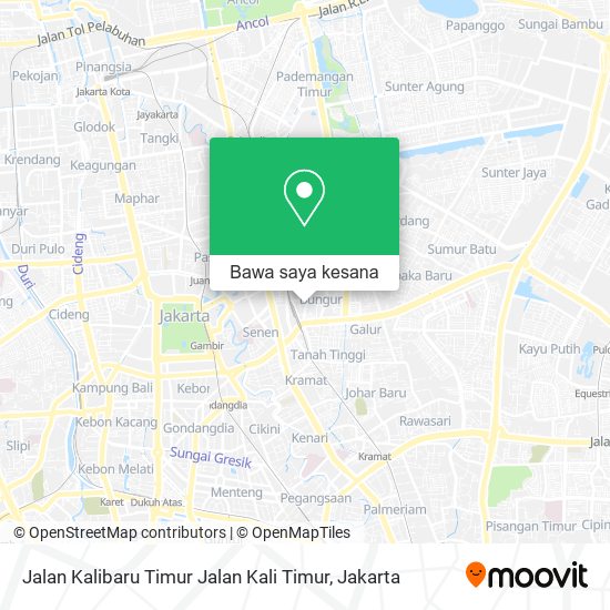 Peta Jalan Kalibaru Timur Jalan Kali Timur
