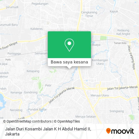 Peta Jalan Duri Kosambi Jalan K H Abdul Hamid II