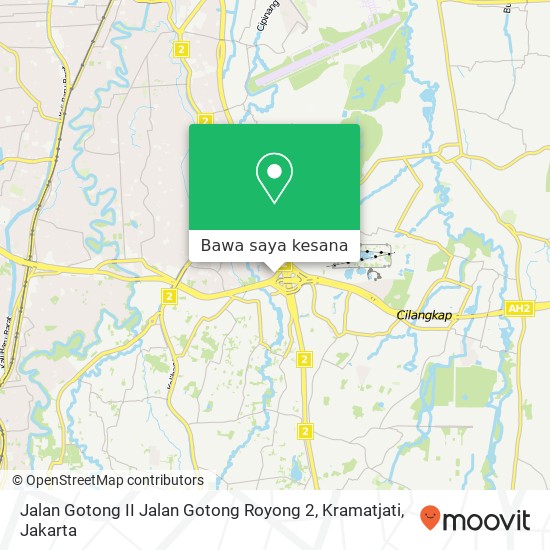 Peta Jalan Gotong II Jalan Gotong Royong 2, Kramatjati