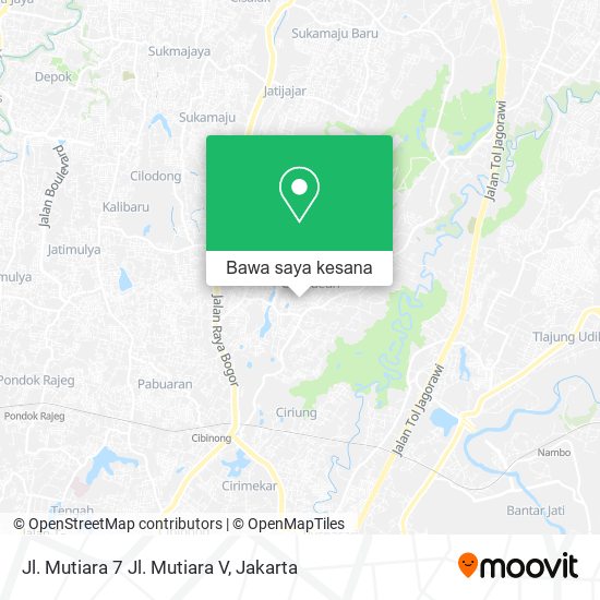 Peta Jl. Mutiara 7 Jl. Mutiara V