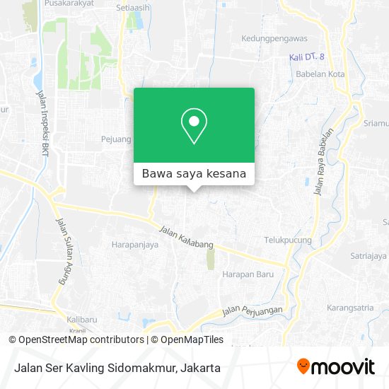 Peta Jalan Ser Kavling Sidomakmur