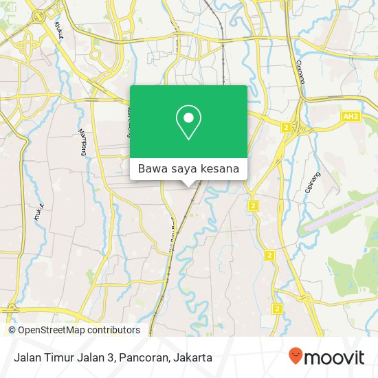 Peta Jalan Timur Jalan 3, Pancoran