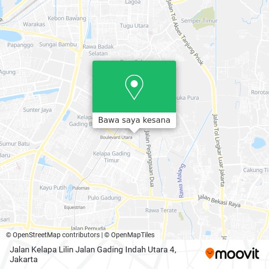 Peta Jalan Kelapa Lilin Jalan Gading Indah Utara 4