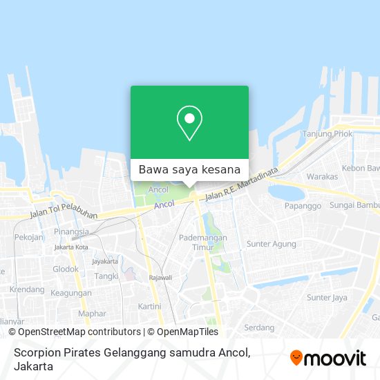 Peta Scorpion Pirates Gelanggang samudra Ancol