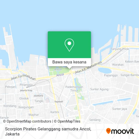 Peta Scorpion Pirates Gelanggang samudra Ancol