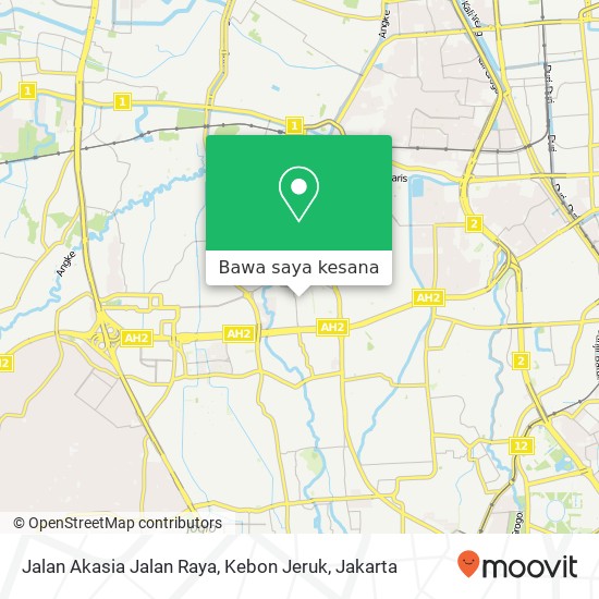 Peta Jalan Akasia Jalan Raya, Kebon Jeruk