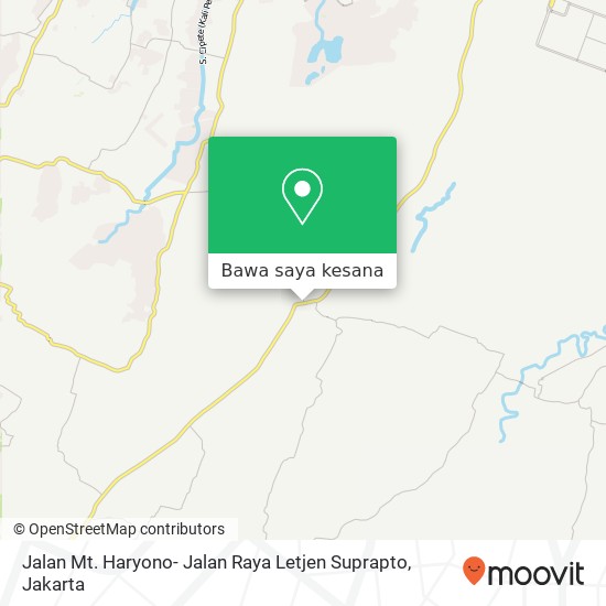 Peta Jalan Mt. Haryono- Jalan Raya Letjen Suprapto