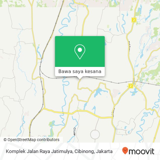 Peta Komplek Jalan Raya Jatimulya, Cibinong