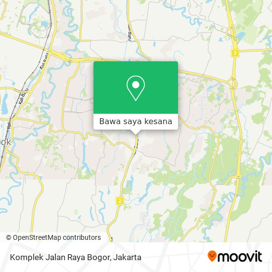 Peta Komplek Jalan Raya Bogor