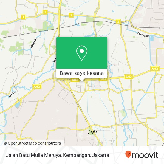 Peta Jalan Batu Mulia Meruya, Kembangan