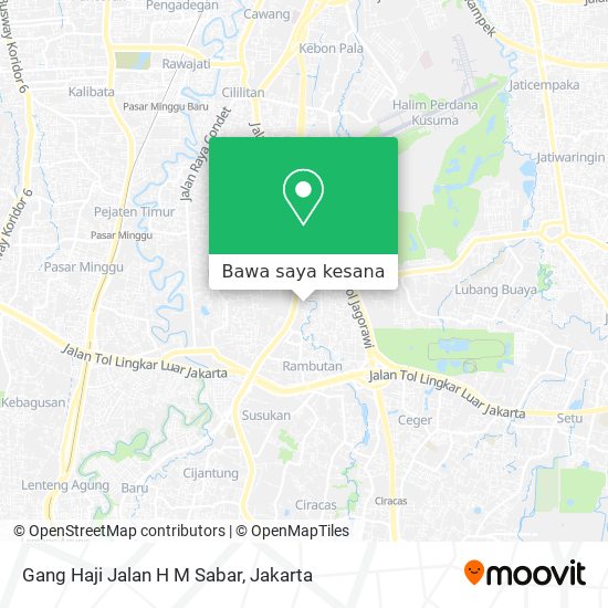 Peta Gang Haji Jalan H M Sabar