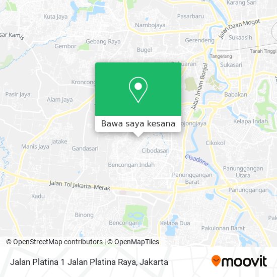 Peta Jalan Platina 1 Jalan Platina Raya