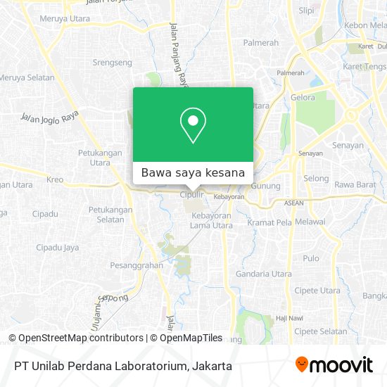 Peta PT Unilab Perdana Laboratorium