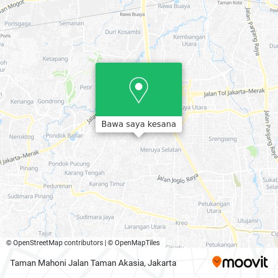 Peta Taman Mahoni Jalan Taman Akasia