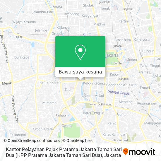 Peta Kantor Pelayanan Pajak Pratama Jakarta Taman Sari Dua (KPP Pratama Jakarta Taman Sari Dua)