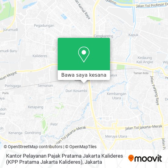 Peta Kantor Pelayanan Pajak Pratama Jakarta Kalideres (KPP Pratama Jakarta Kalideres)