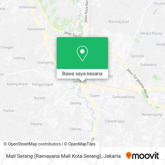 Peta Mall Serang (Ramayana Mall Kota Serang)
