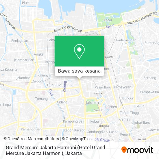 Peta Grand Mercure Jakarta Harmoni