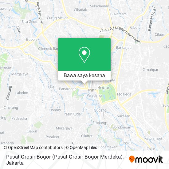 Peta Pusat Grosir Bogor