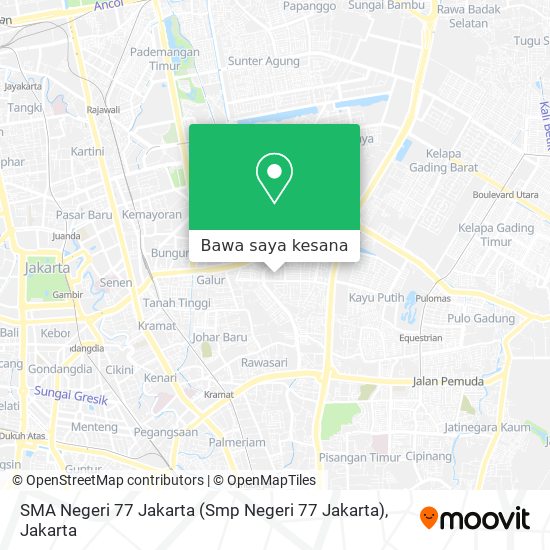 Peta SMA Negeri 77 Jakarta
